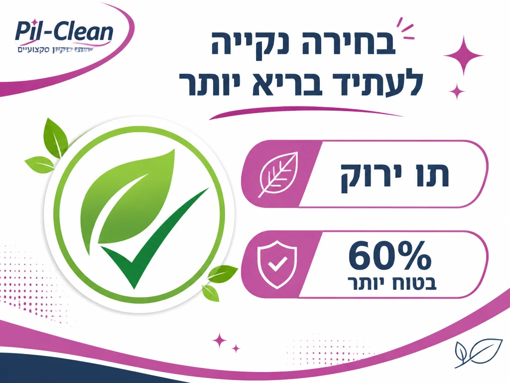 אינפוגרפיקה של הסמכות ירוקות ותווי תקן לחומרי ניקוי