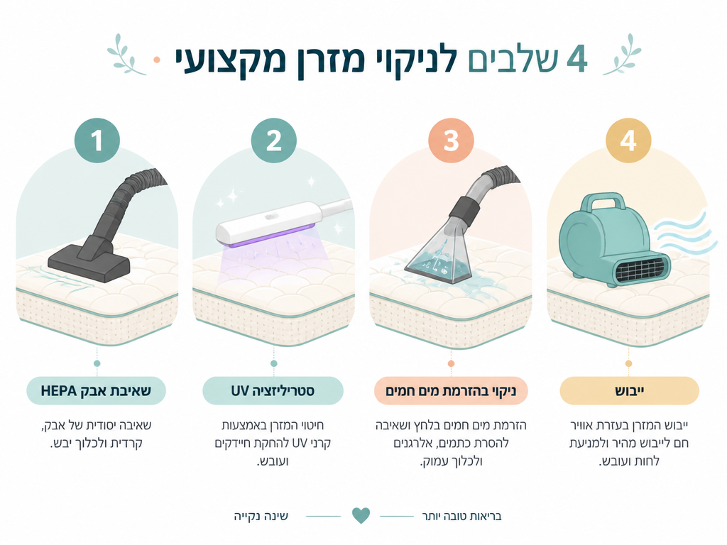 מזרן תינוק או ילד: למה ניקוי מזרן ילדים שונה ממזרן מבוגרים