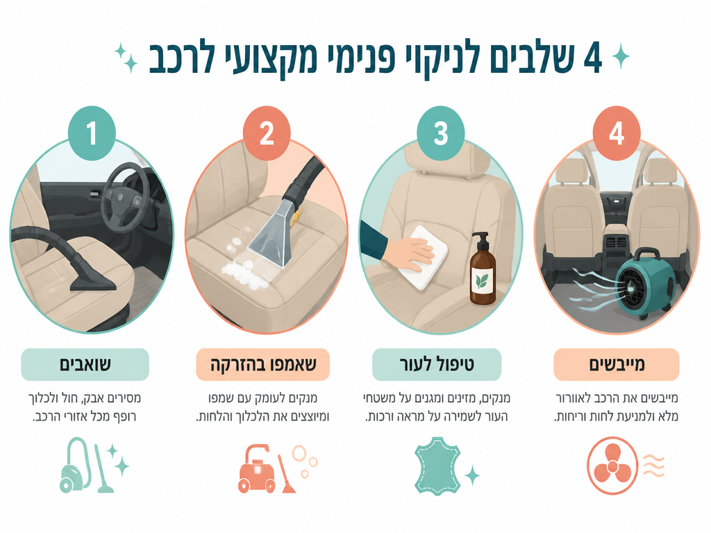 ניקוי כיסויי בטיחות וסל-קל לרכב: מה מותר וכיצד לוודא שזה בטוח לתינוק
