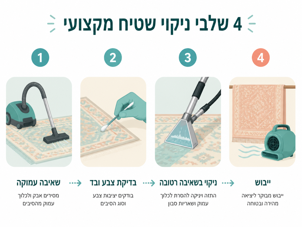 ניקוי שטיח בוכרי או בדואי: כללי בטיחות לסיבים טבעיים וצבעים שמדממים