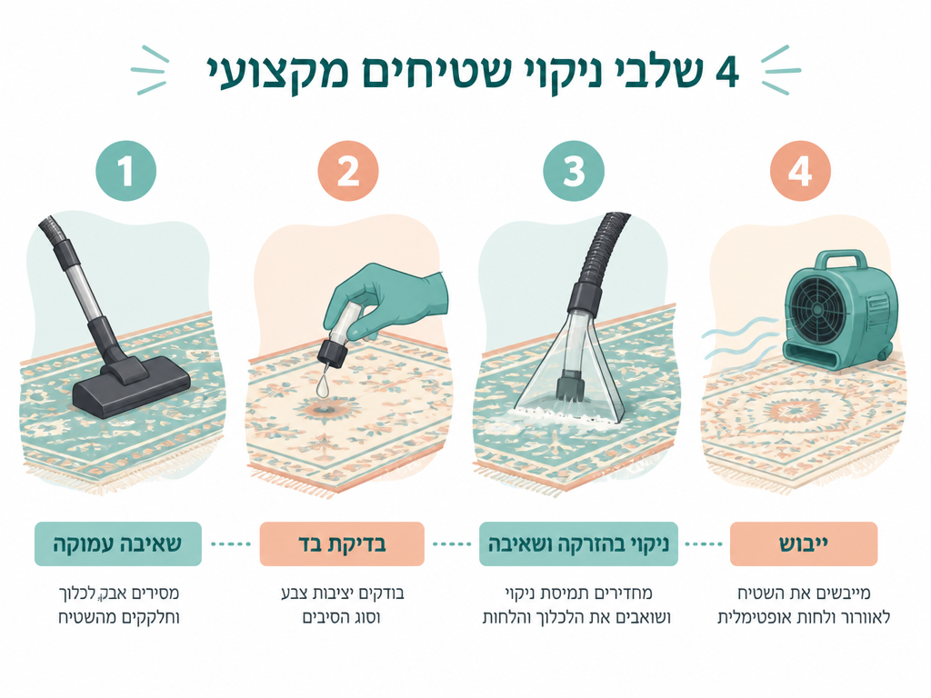ניקוי שטיחים אחרי חופשה ארוכה: ריחות לחות, אבק שצבר וטיפים לחזרה לשגרה