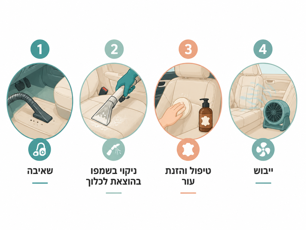 ריח סיגריות ברכב: למה זה מחלחל לריפודים ואיך מנטרלים סופית