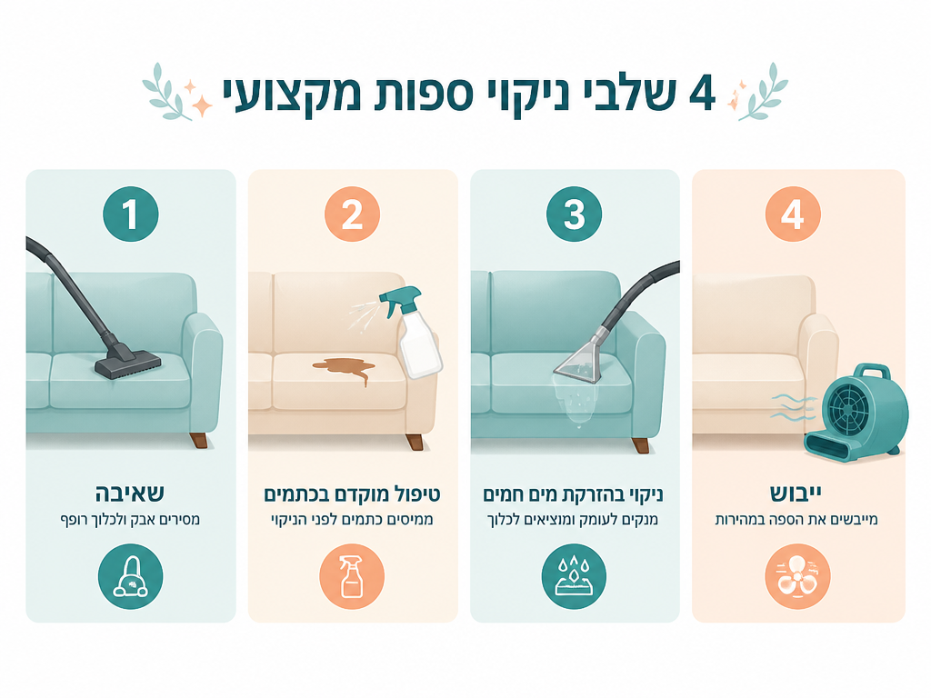 שואב שוטף לספות: האם זה מחליף מנקה מקצועי, ומה ההבדל בתוצאה?