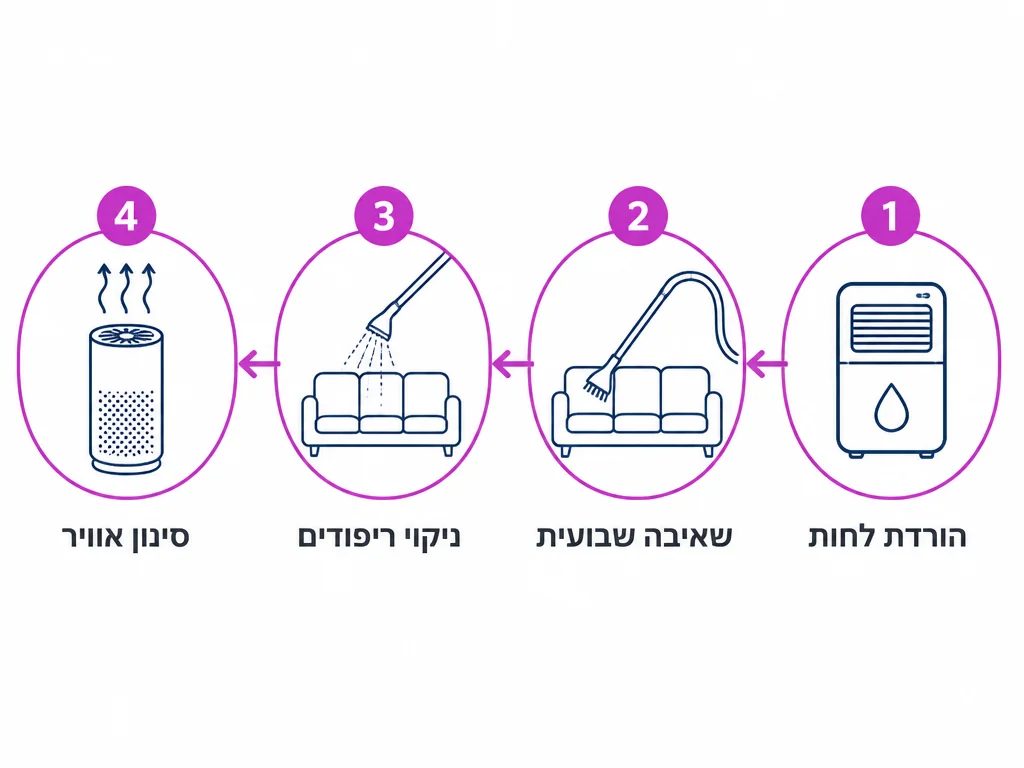 ארבעה צעדים להפחתת אלרגנים בבית עם ריפודים