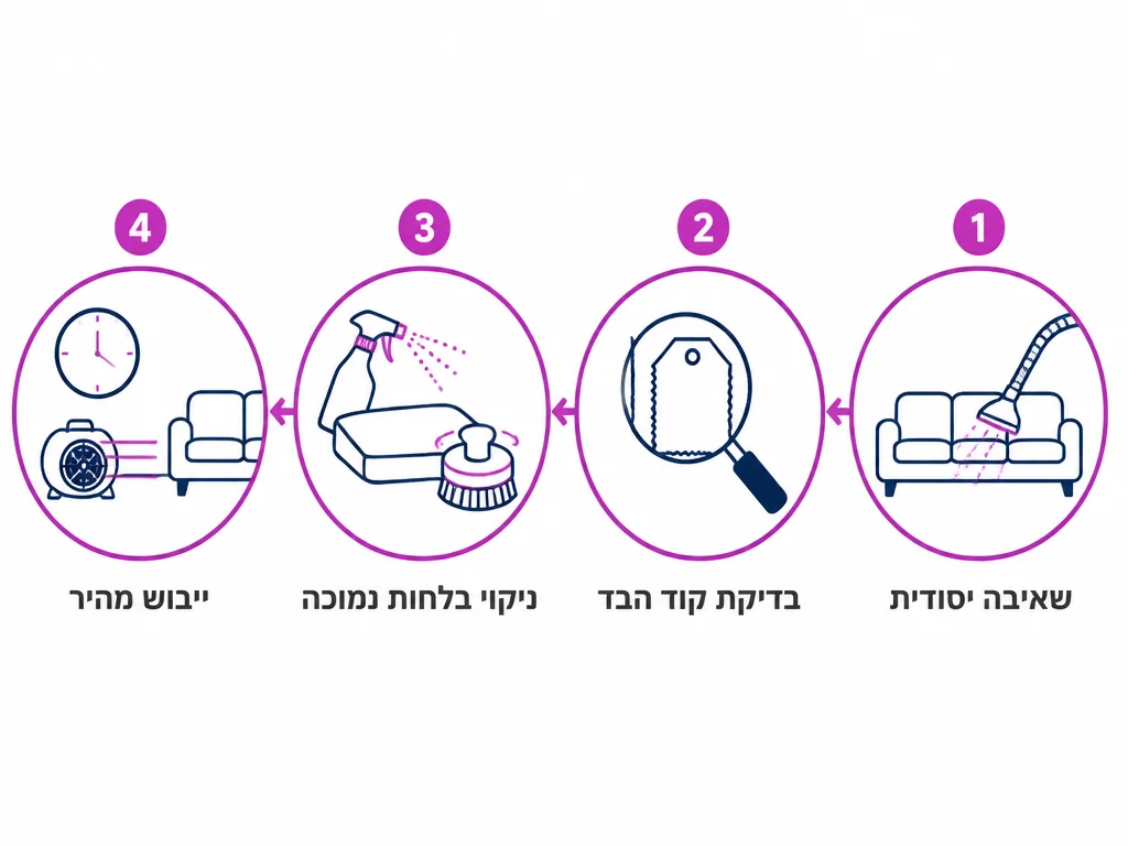ארבעה שלבים לתחזוקת ספות מרופדות בלובי בניין משרדים